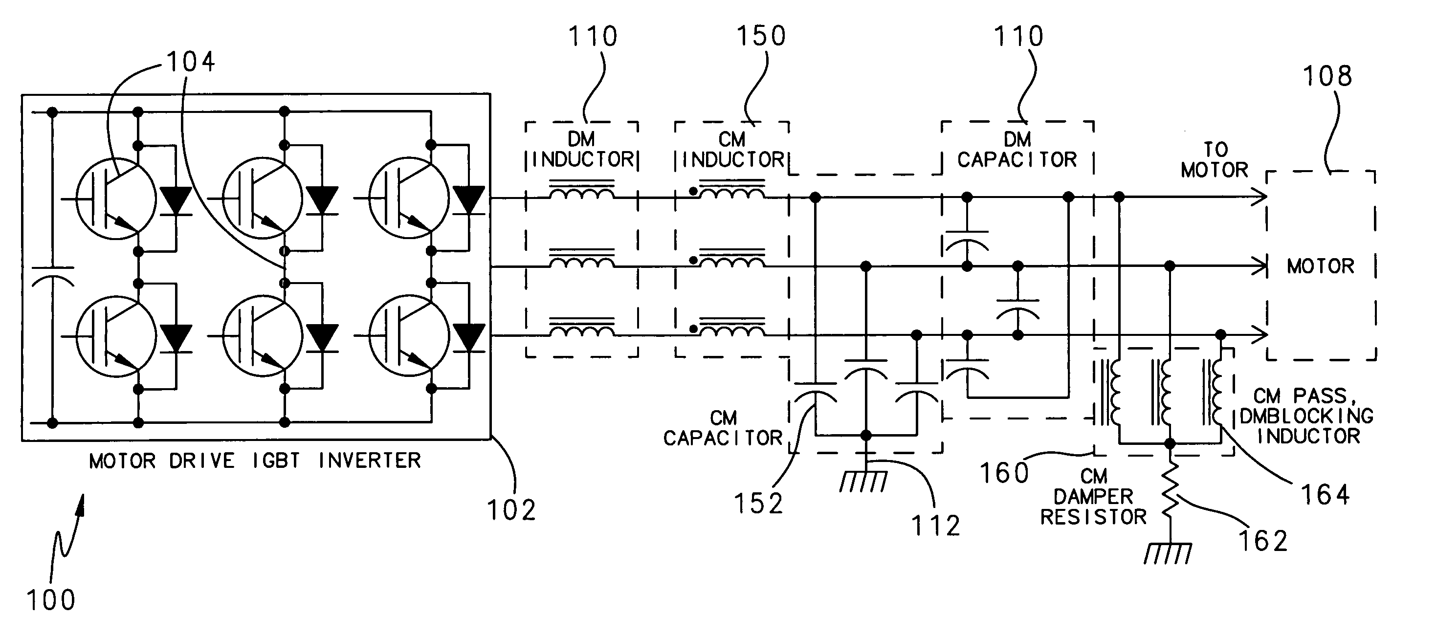 Motor drive with damper