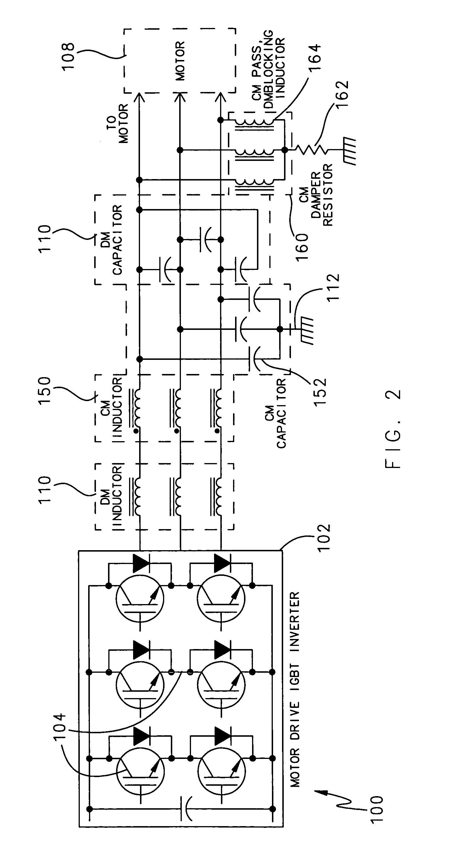 Motor drive with damper