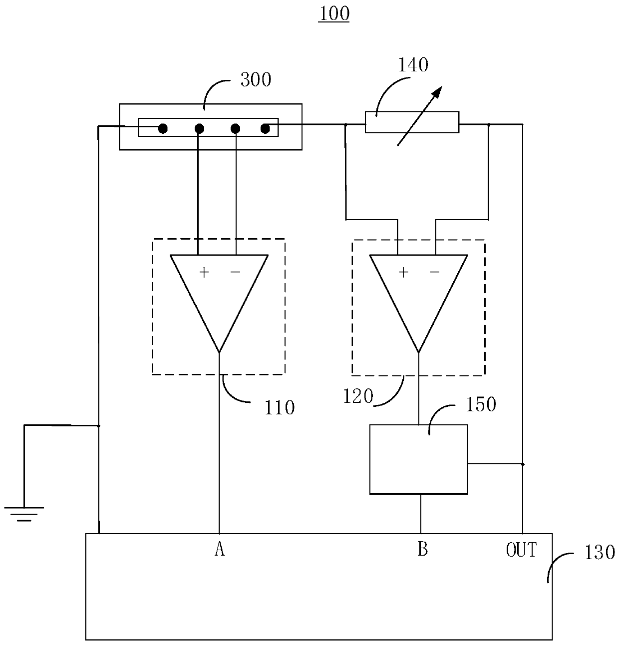 Measuring circuit, measuring system and method for measuring thermal property parameters