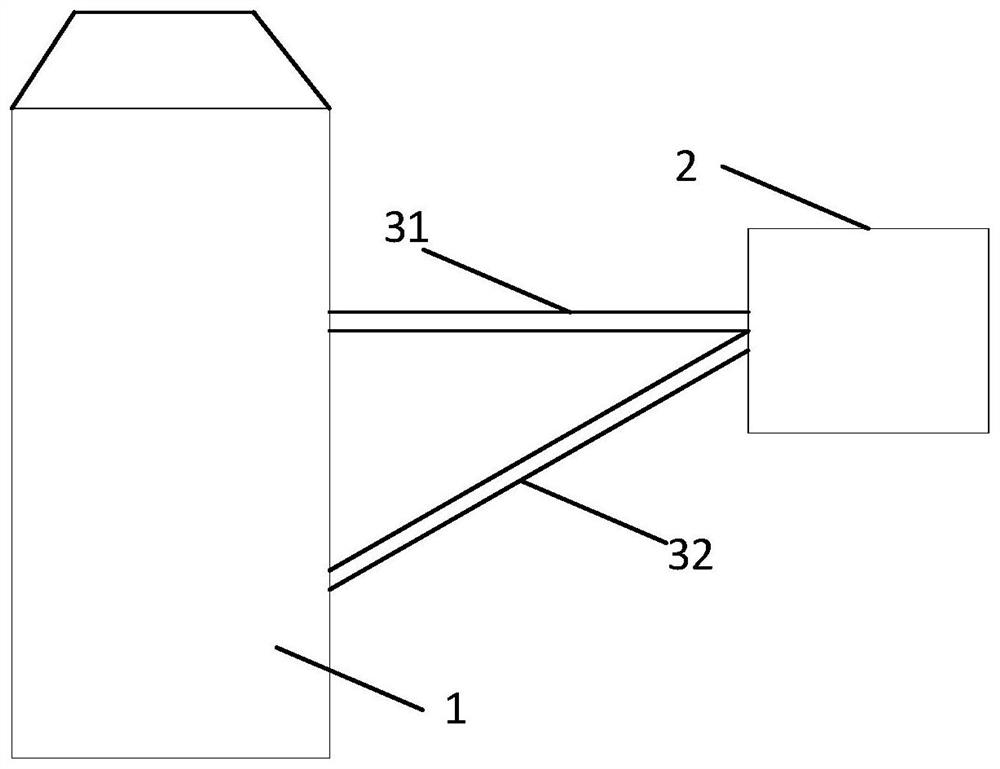 Split type floating fan base and floating fan