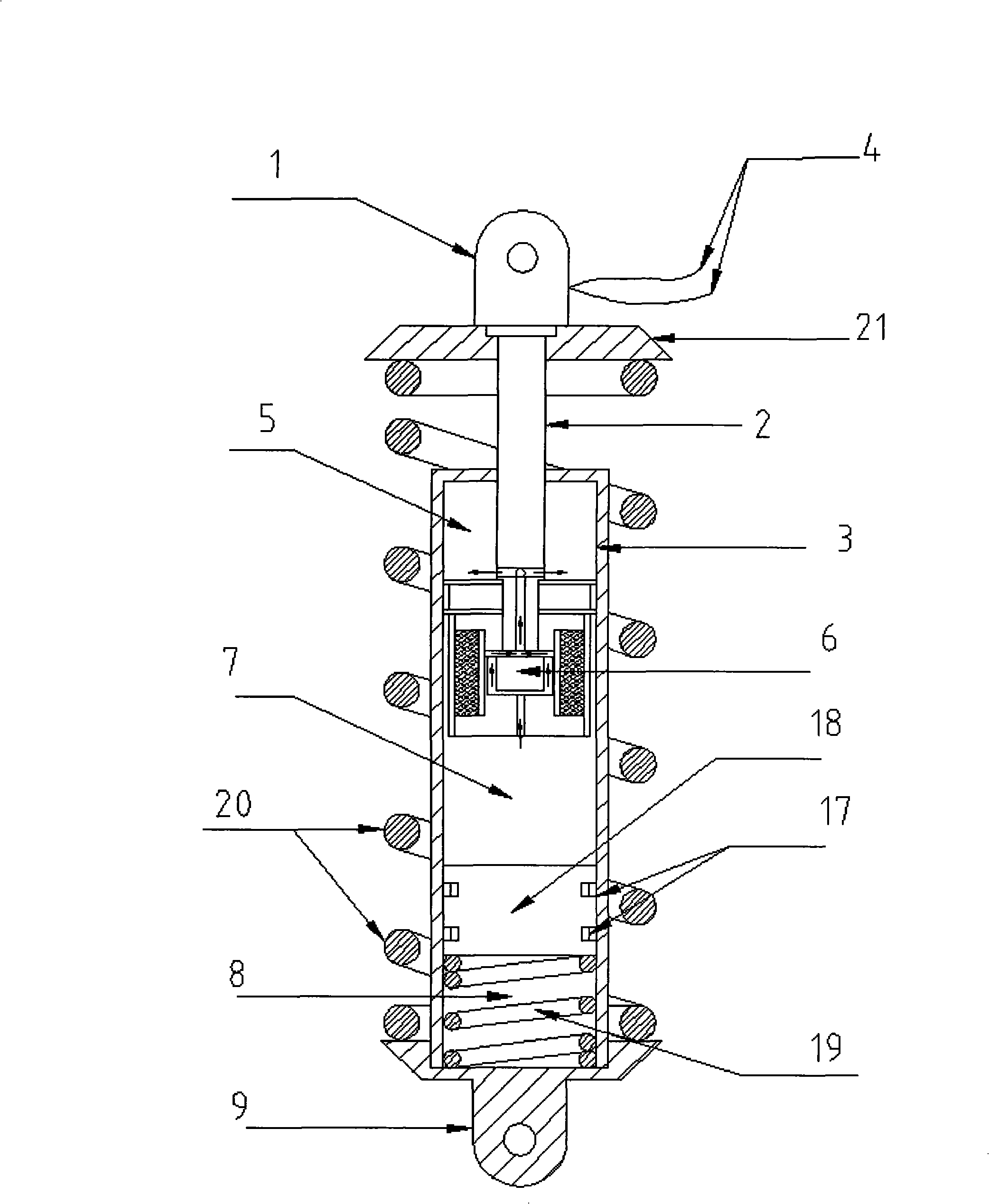 Damp-controllable magneto-rheological damper