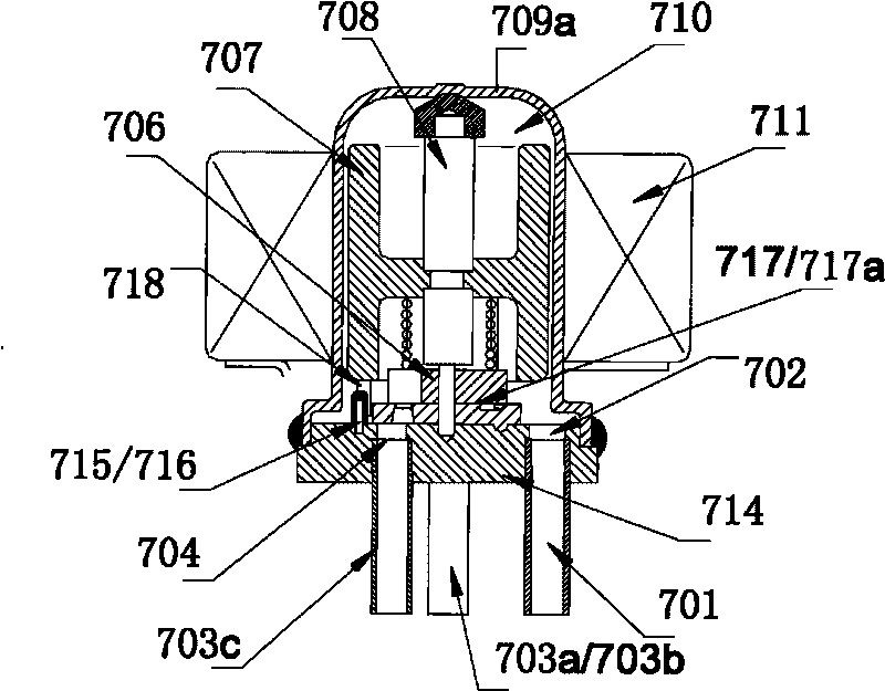 Electric flow distributor