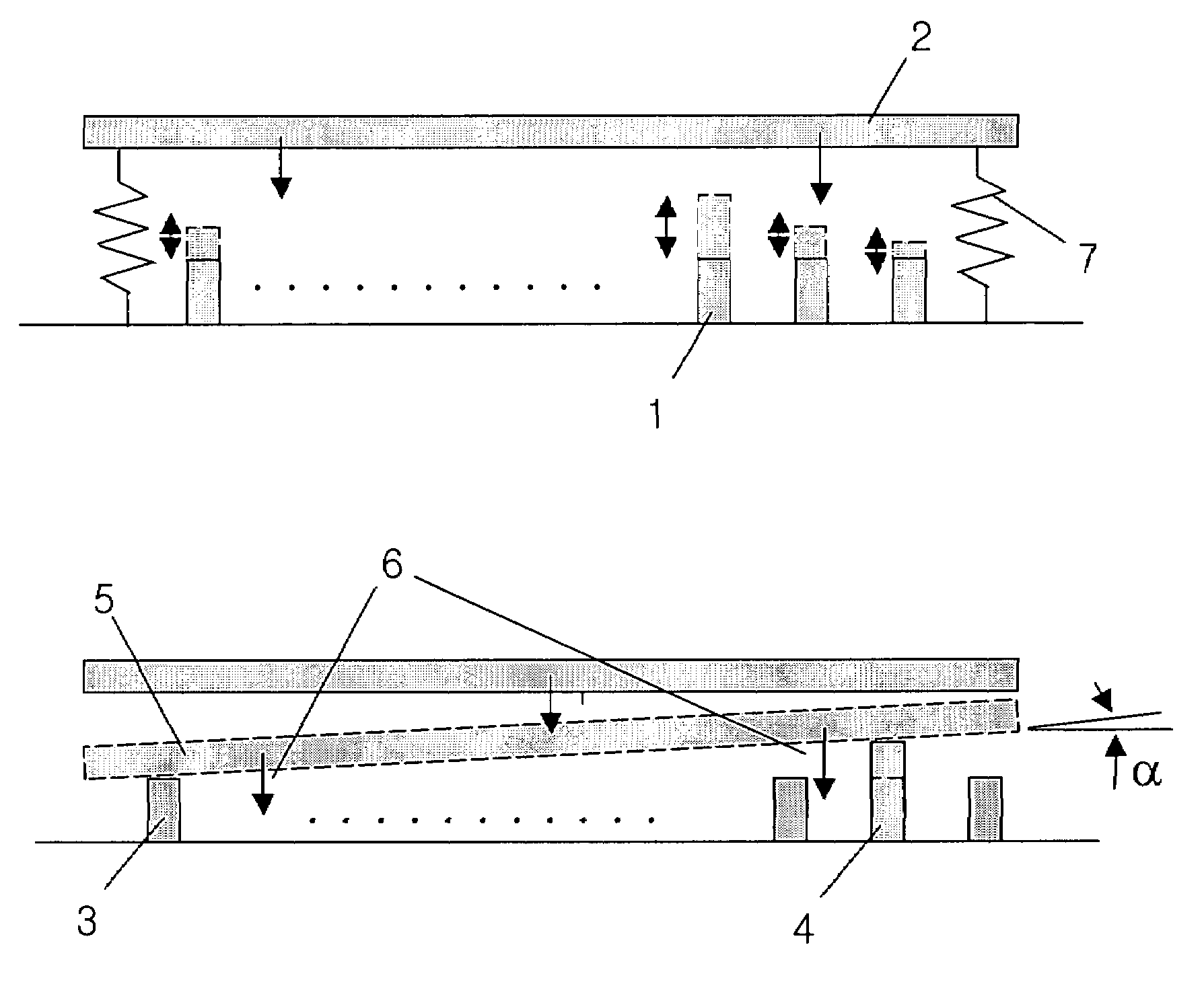 Variable focal length lens and lens array comprising discretely controlled micromirrors