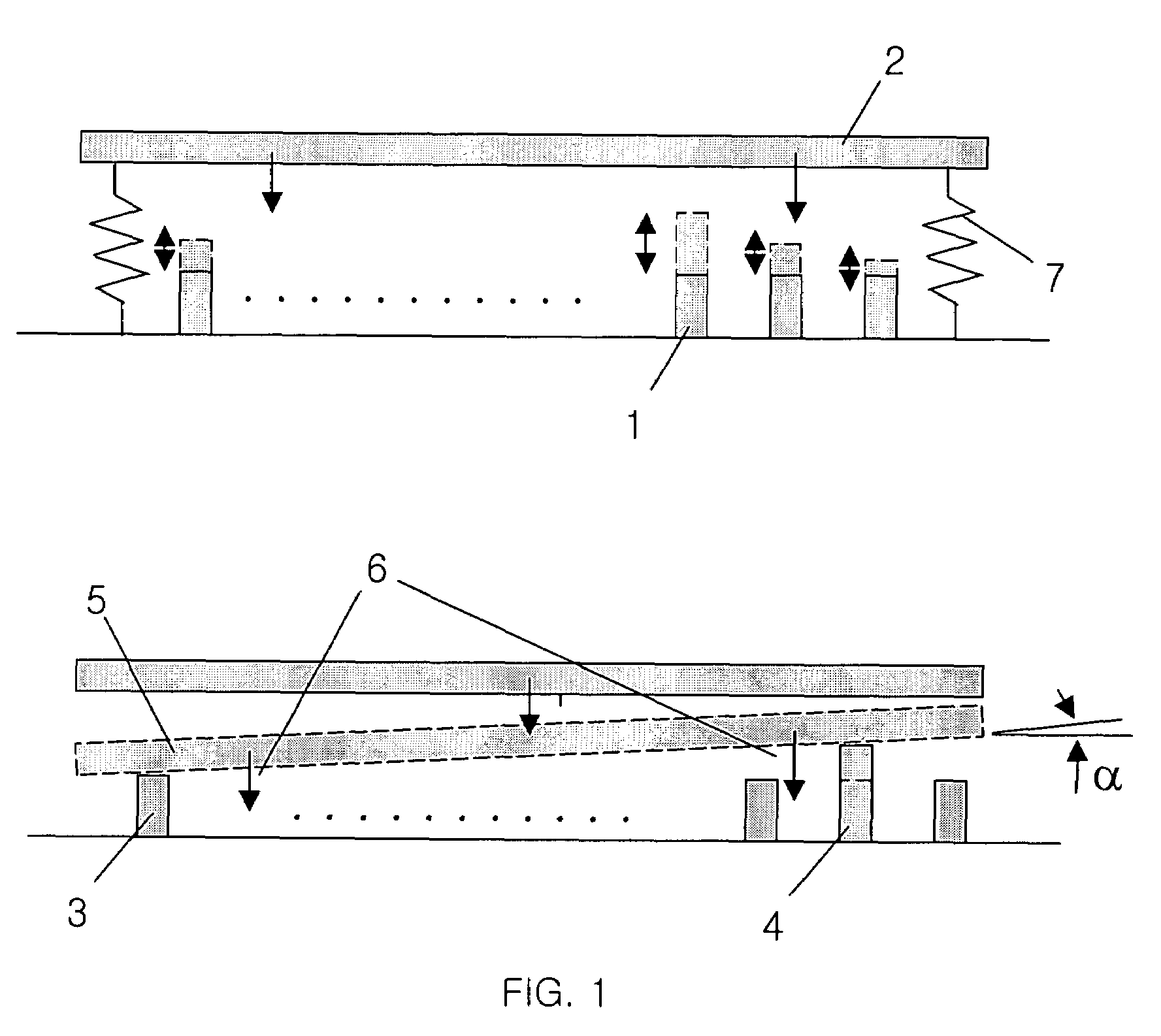 Variable focal length lens and lens array comprising discretely controlled micromirrors