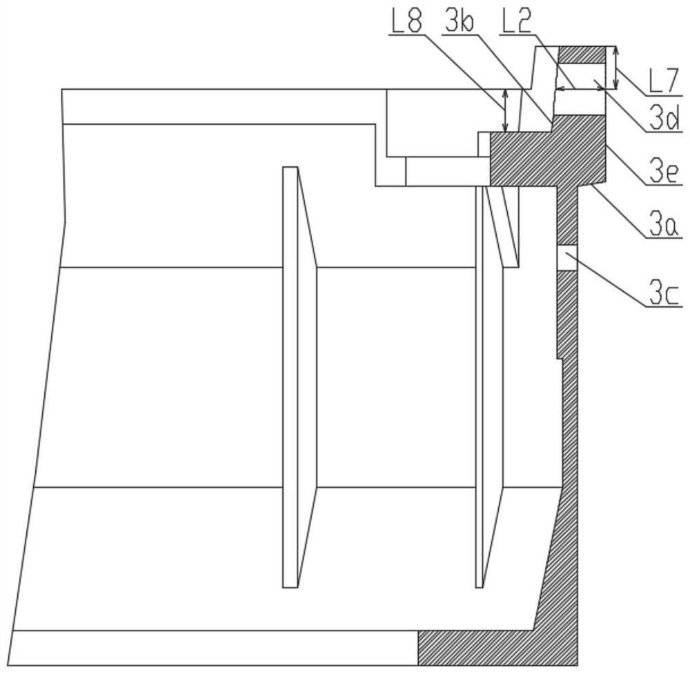 Clamping block type stage separation structure of aircraft