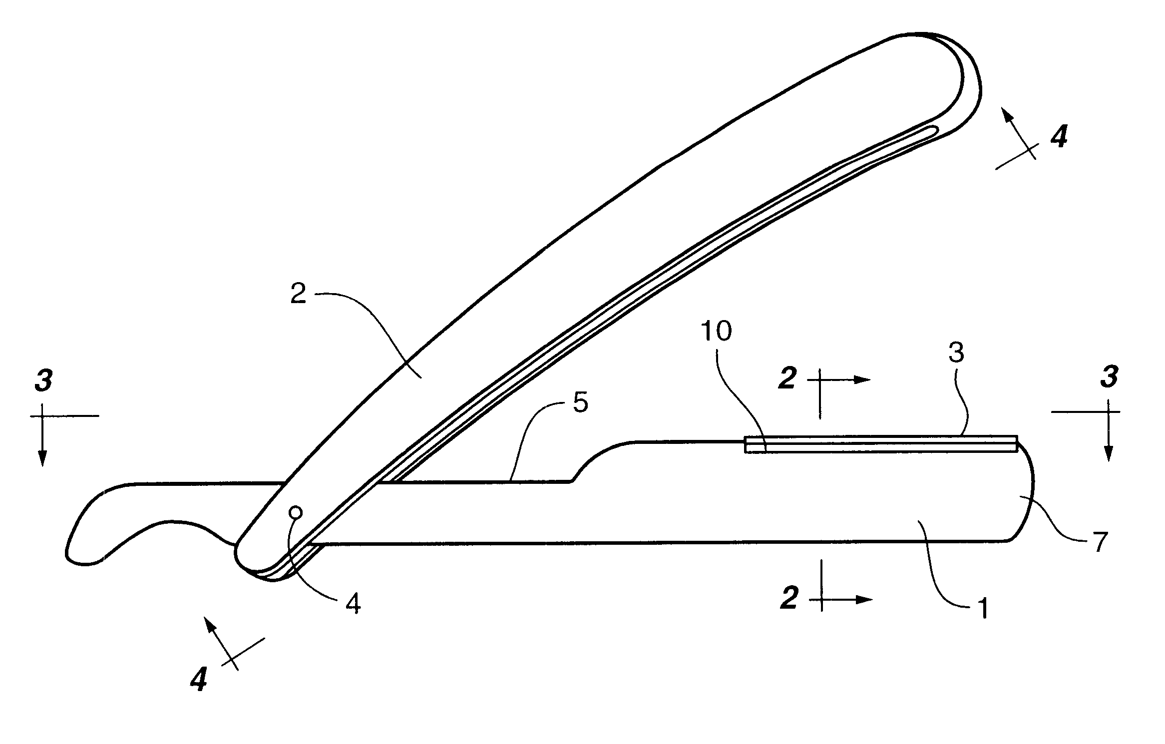 Disposable double blade straight razor