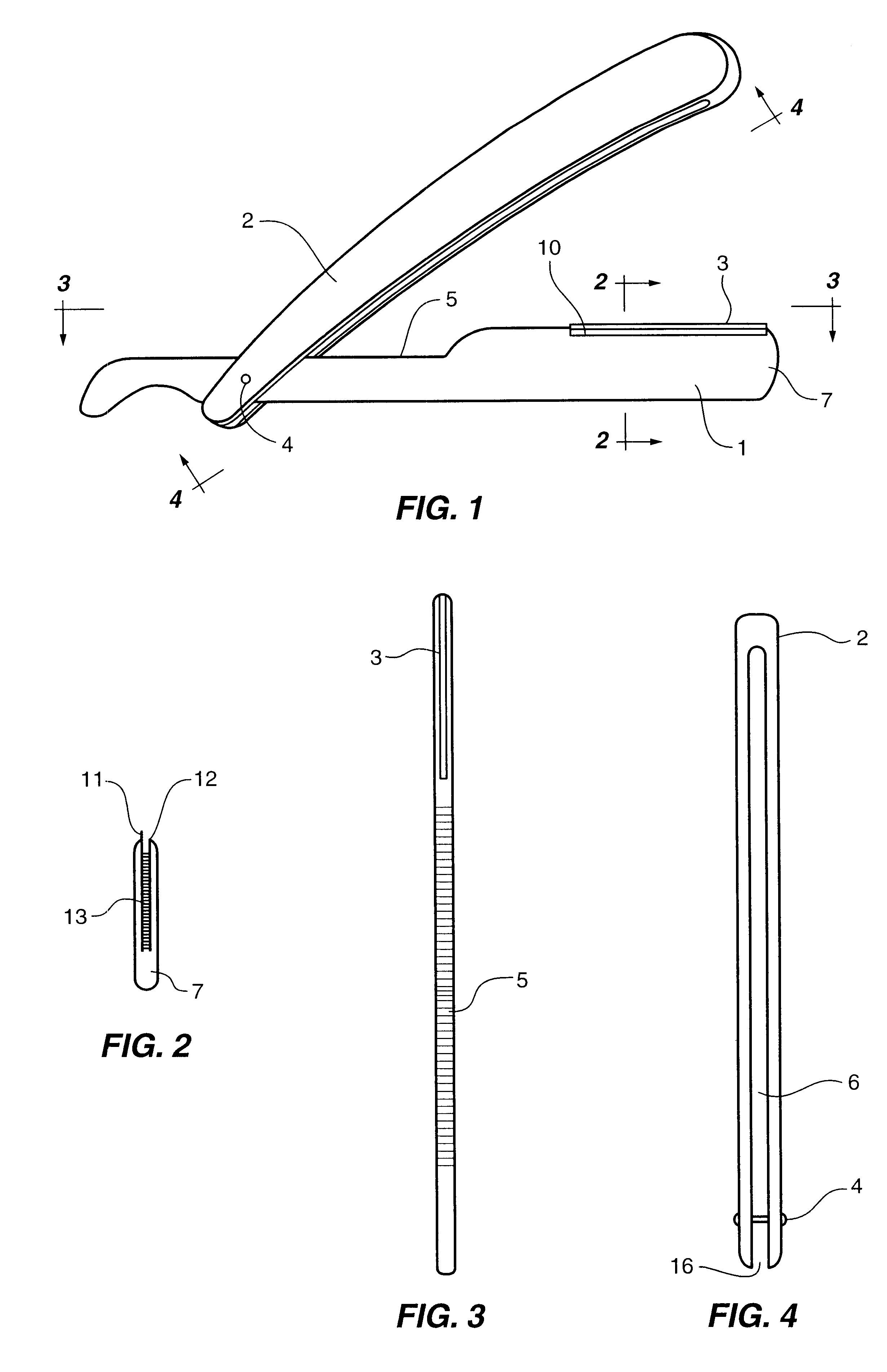 Disposable double blade straight razor