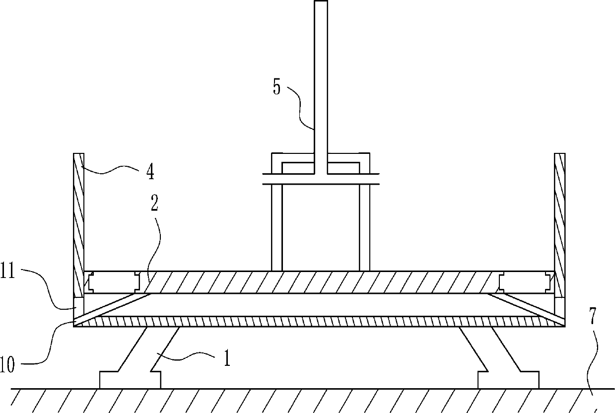 Cattle and sheep feeding device for animal husbandry