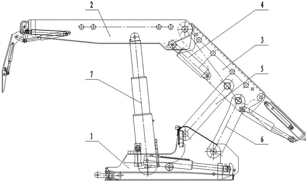 Two-prop shielding type electro-hydraulic-control top-coal caving hydraulic support