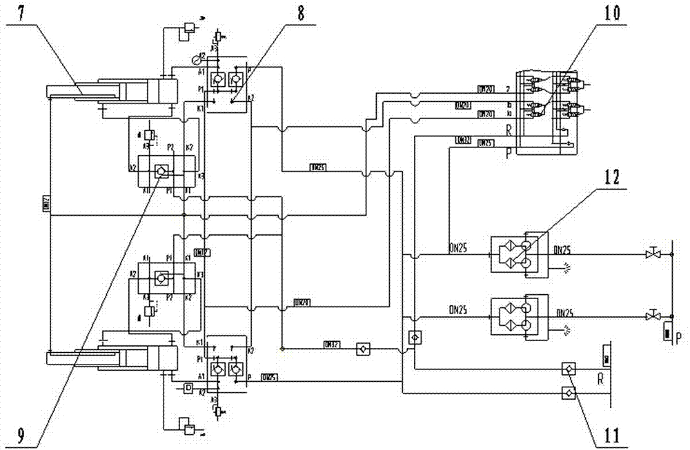 Two-prop shielding type electro-hydraulic-control top-coal caving hydraulic support