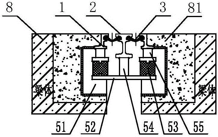 Special telescopic device for isolated bridge