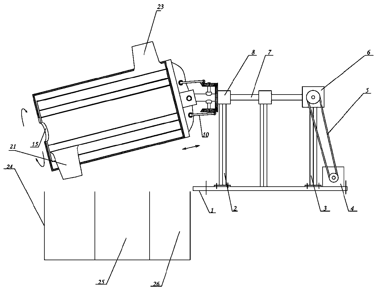 Roller type jujube sorting machine