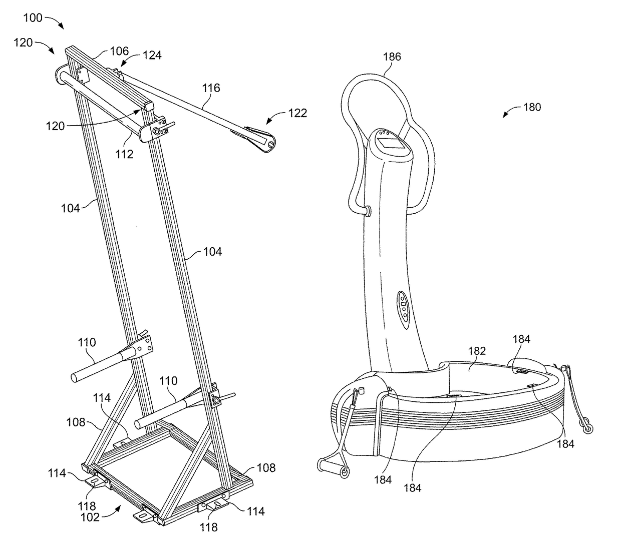 Upper body attachment apparatus for whole body vibration equipment