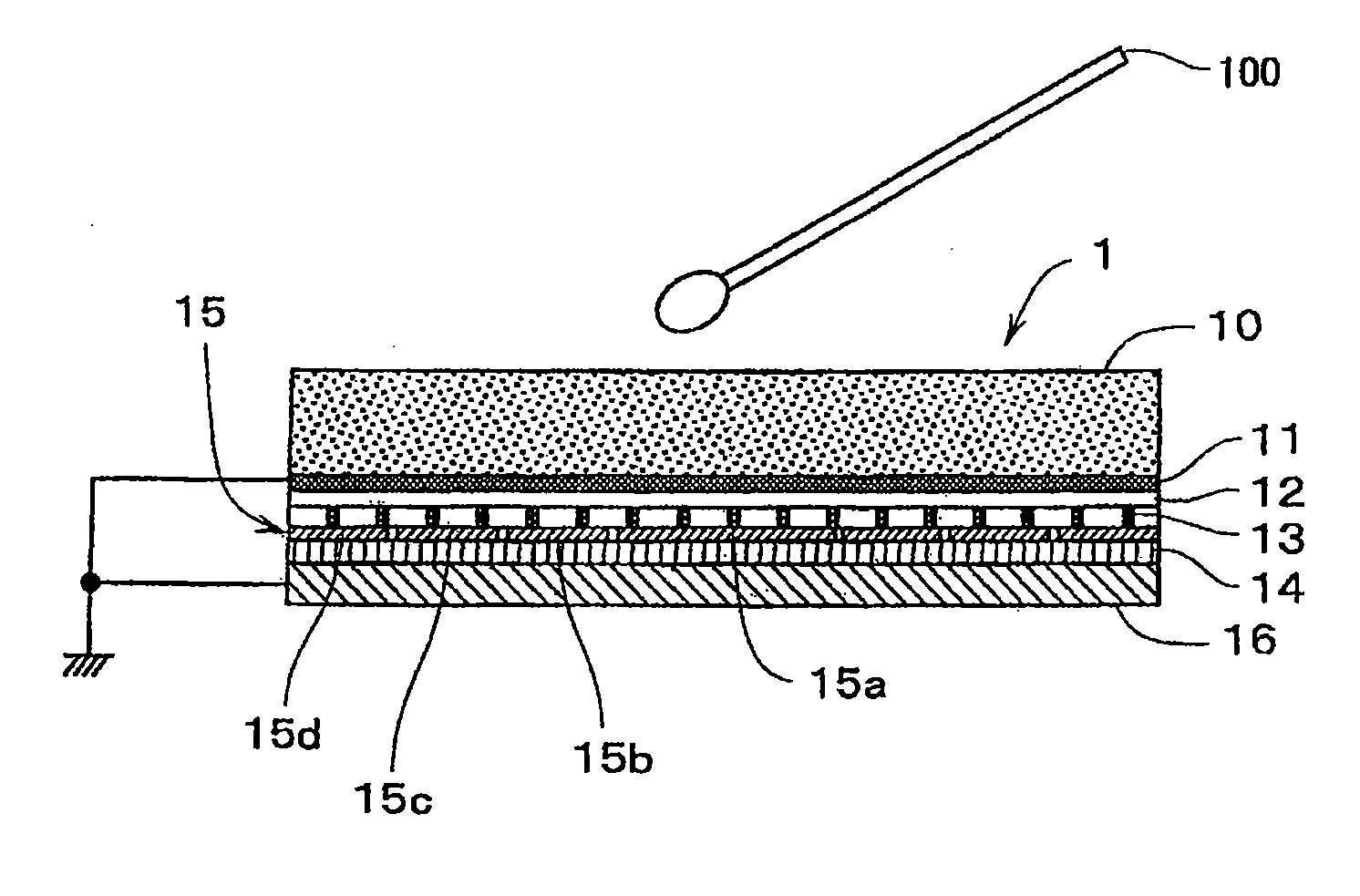 Pressure Sensor and Data Input Apparatus