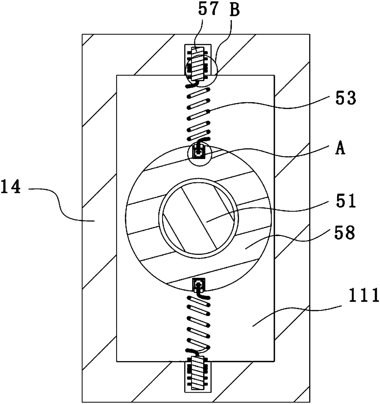 Material rolling device used for PVC machining