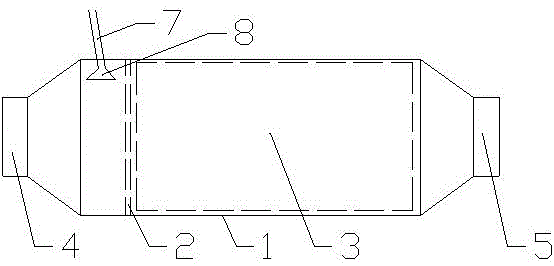 Trapezoidal tail gas filter