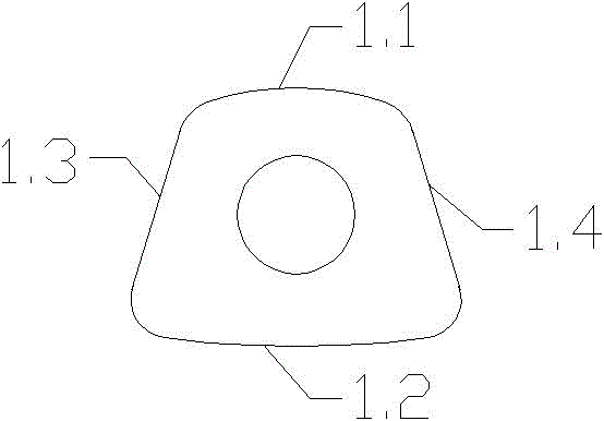 Trapezoidal tail gas filter