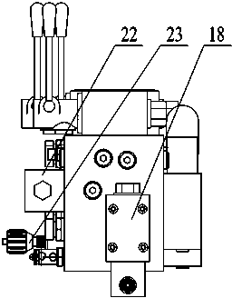 Hydraulic control system for manual steering hydraulic power tractor