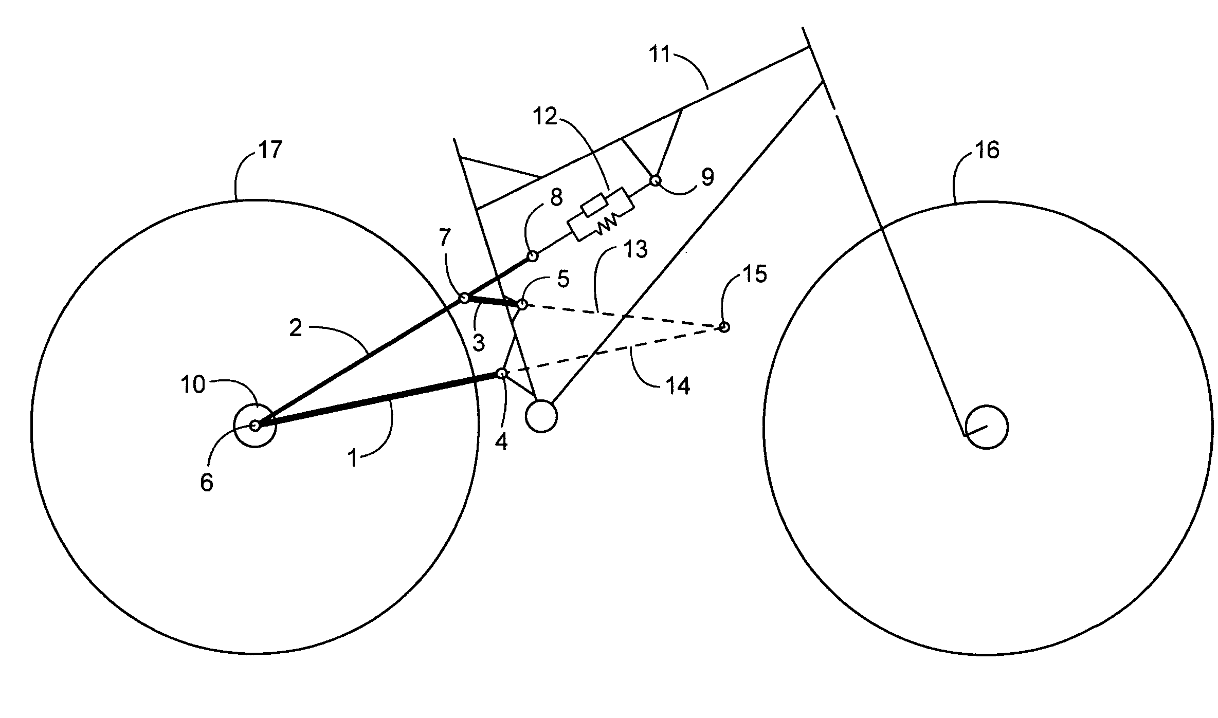 Vehicle suspension systems for seperated acceleration responses