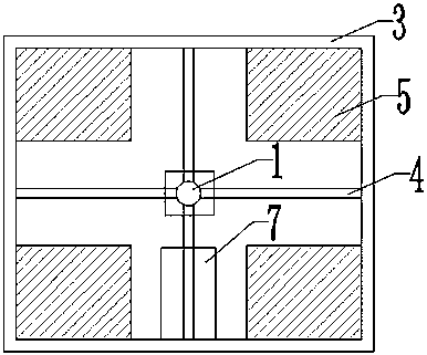 Counterweight-type roof communication base station holding rod support