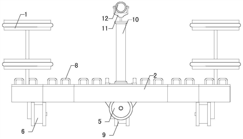 Convenient arc-shaped bridge frame threading tool