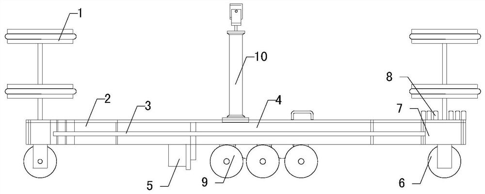 Convenient arc-shaped bridge frame threading tool