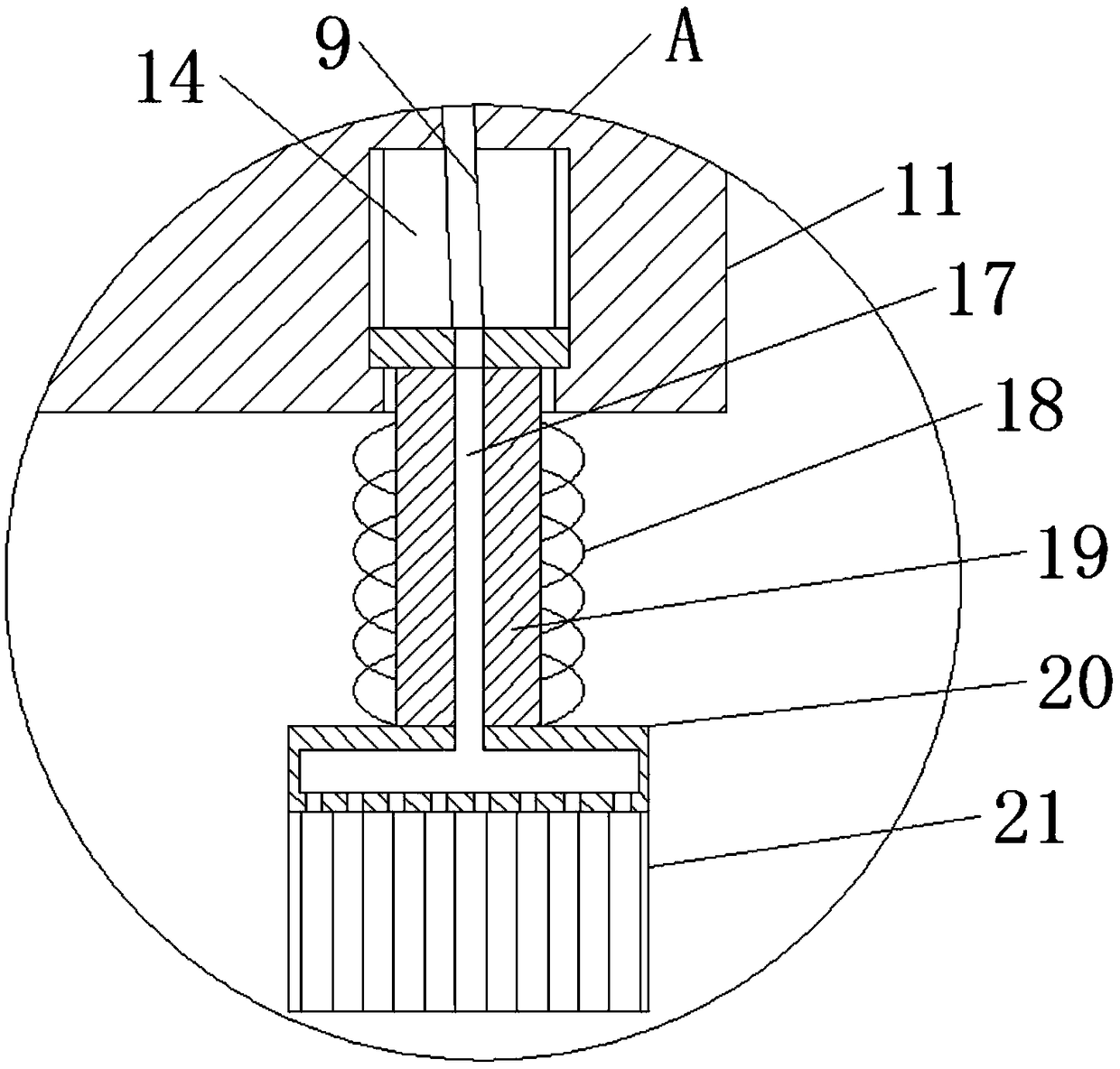 Nondestructive marking device for cable insulation spark breakdown point