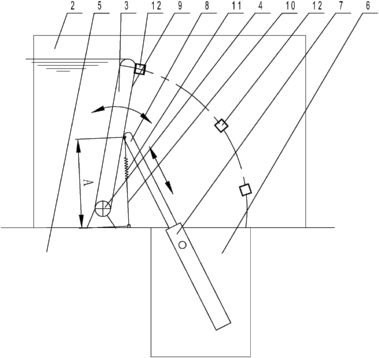 Straight push type steel dam