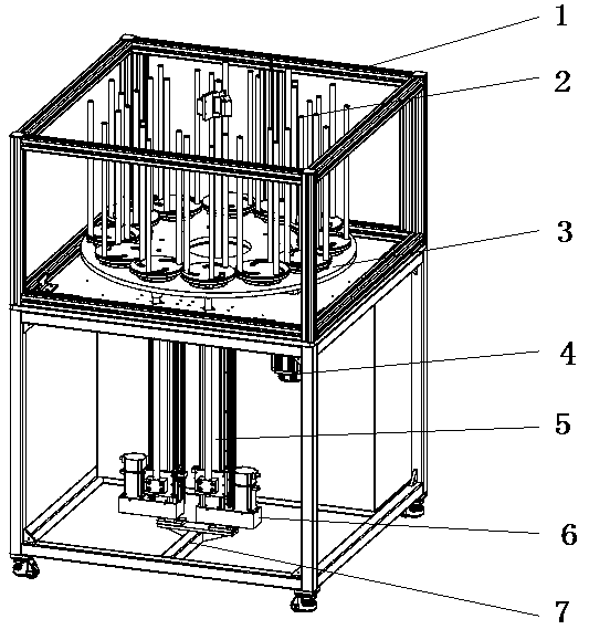 Lifting type multi-rotation self-positioning device