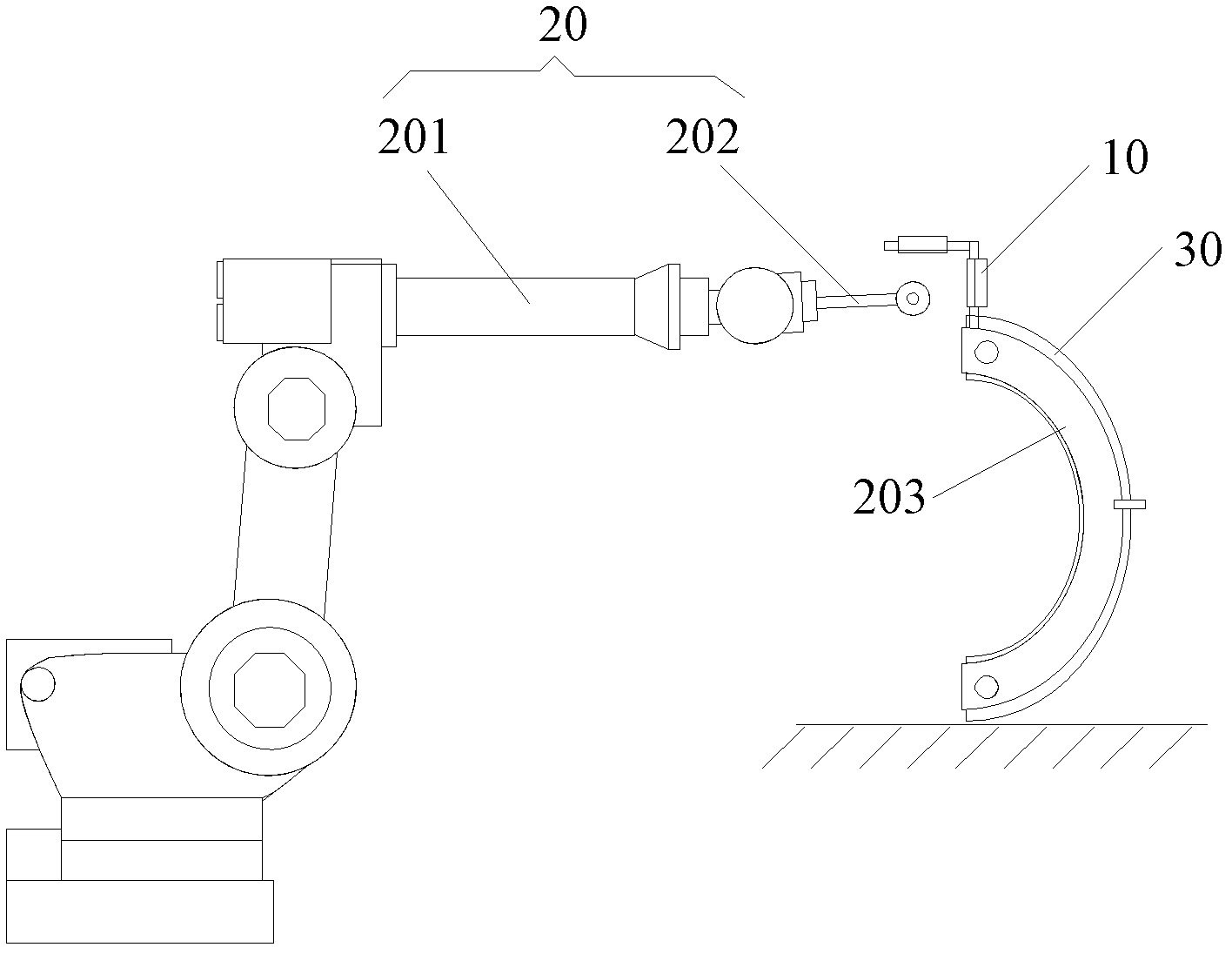 Positioning compensation system and method applied to automobile wheel casing edge covering