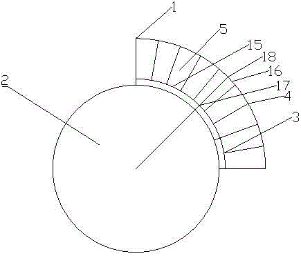 Manufacturing method for steel ladder around cylinder