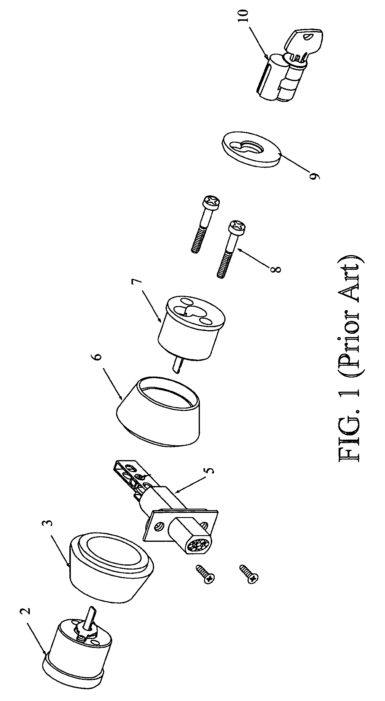 Deadbolt clip/retainer for interior double cylinder sets