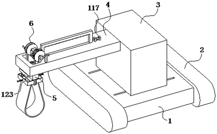 Hoisting and conveying integrated equipment for petroleum pipeline laying pipe fitting