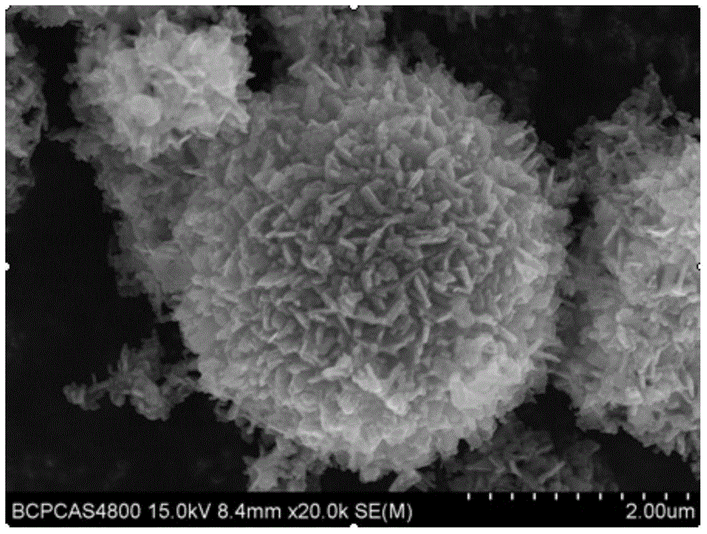 Hydrothermal synthesis preparation method for spherical Li4Ti5O12