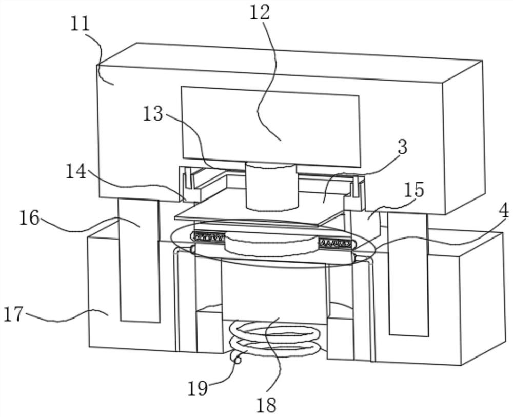 Light plastic well lid processing and forming device and forming method