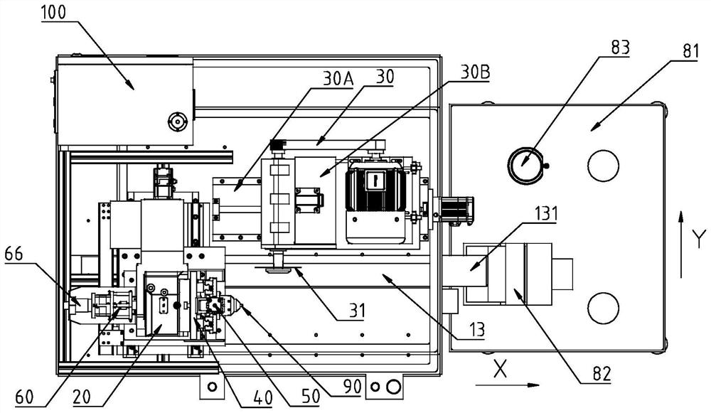 Outer knife groove cutting machine of vibrissa trimmer