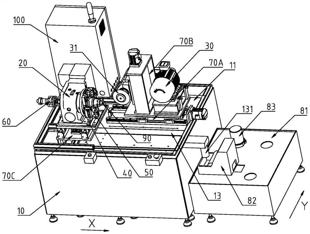 Outer knife groove cutting machine of vibrissa trimmer