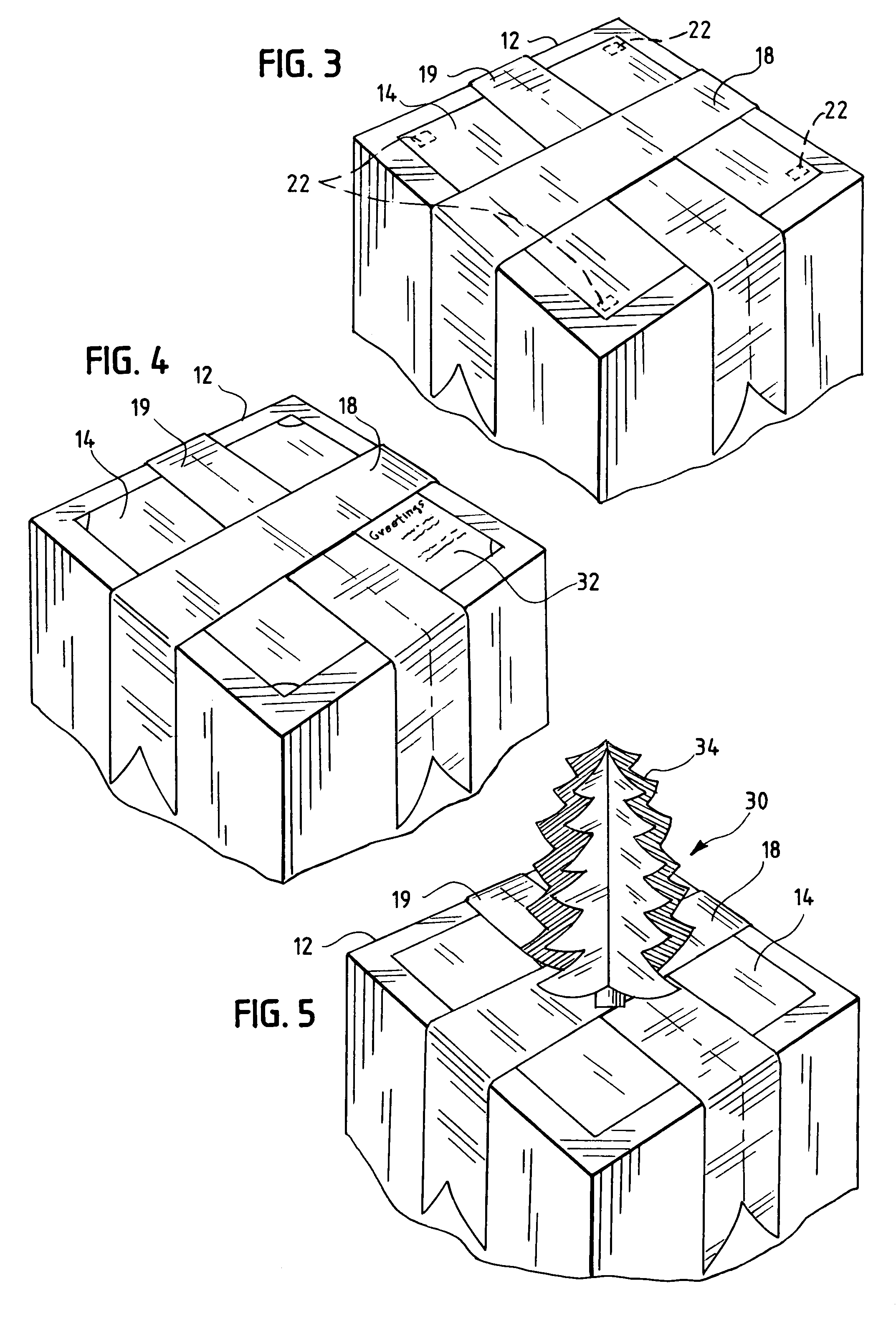 Package decoration with pop-up display