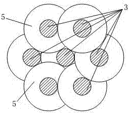 Heat radiation structure of twisting cables of wind generating set