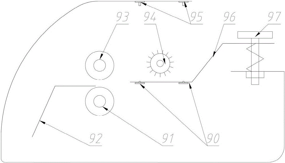 Rotary banknote sorting device