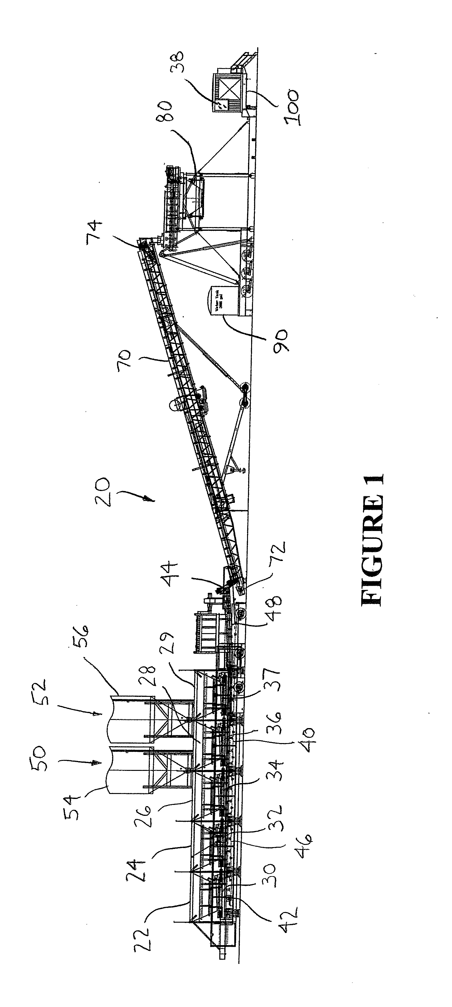 Apparatus and method for a concrete plant