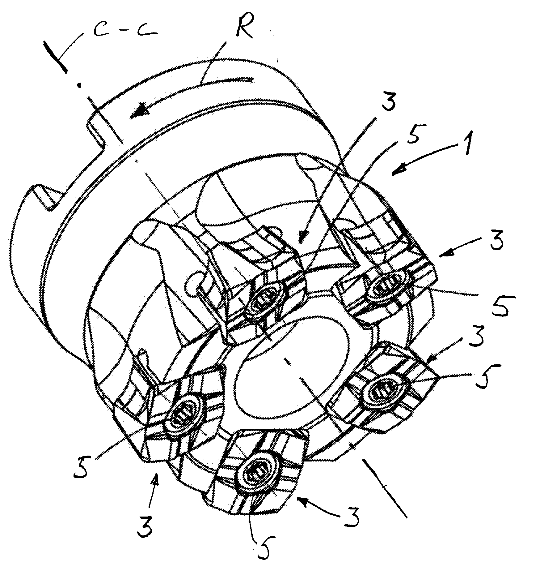 Milling cutter, a milling cutter body and an indexable cutting insert