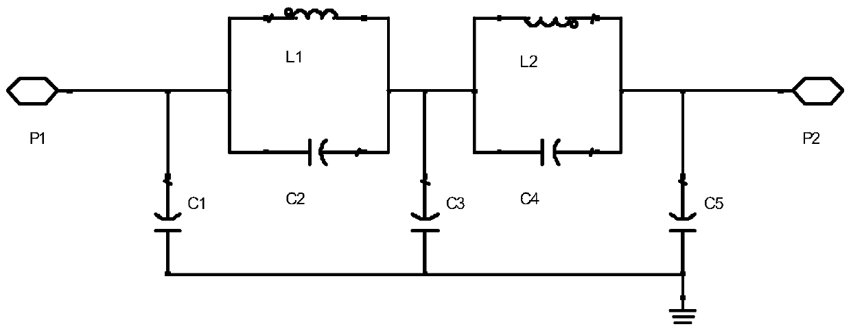 Stripline low-pass filter