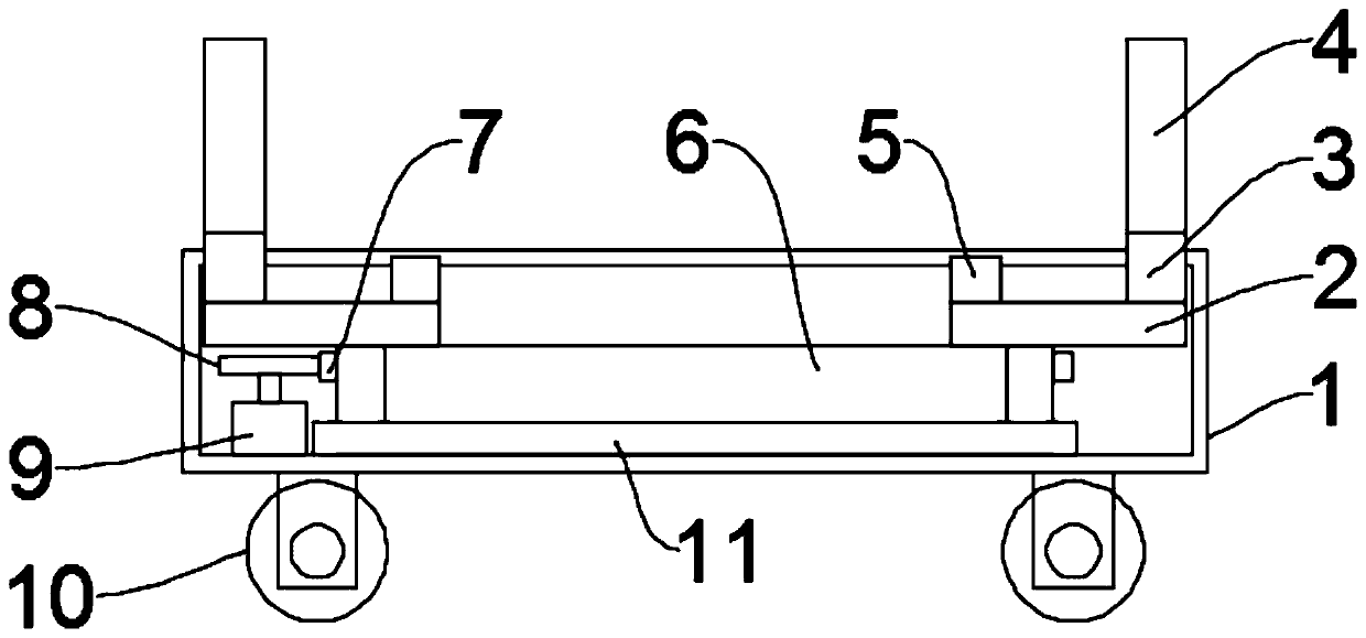 A positioning device for a big data all-in-one machine