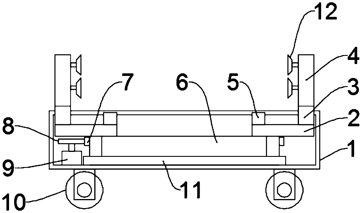 A positioning device for a big data all-in-one machine