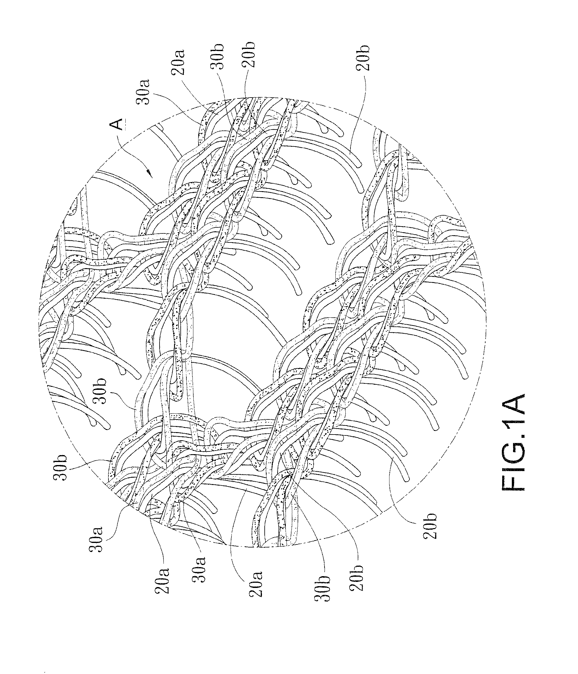 Structure of touch-fastening anti-skidding material