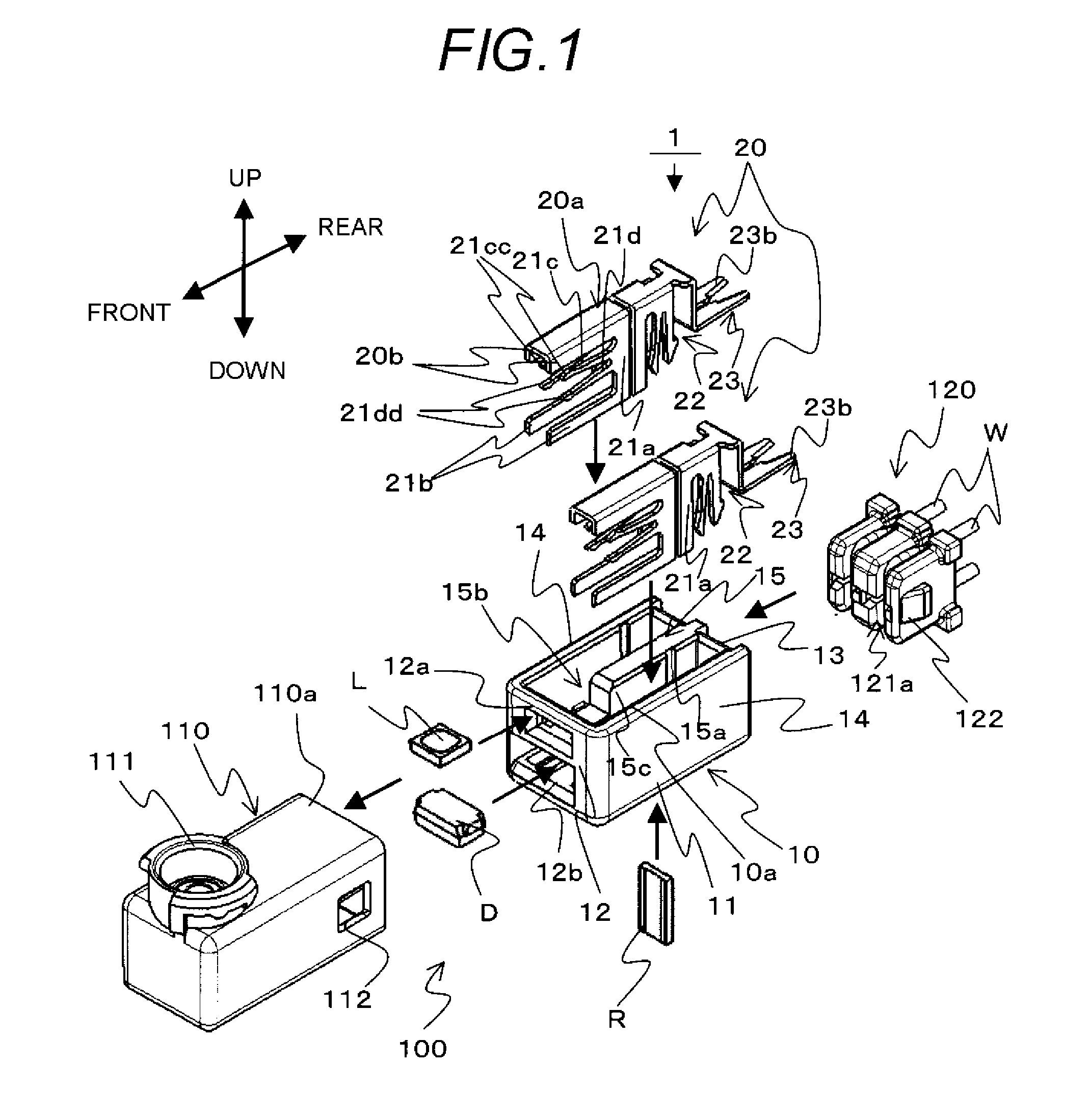 Connection structure of electronic component