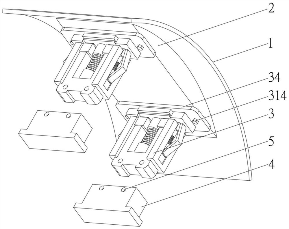 Cavity magnet mutual repelling protection mechanism based on non-Newtonian fluid