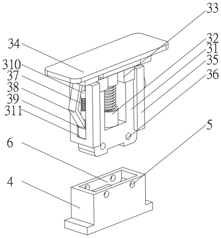 Cavity magnet mutual repelling protection mechanism based on non-Newtonian fluid