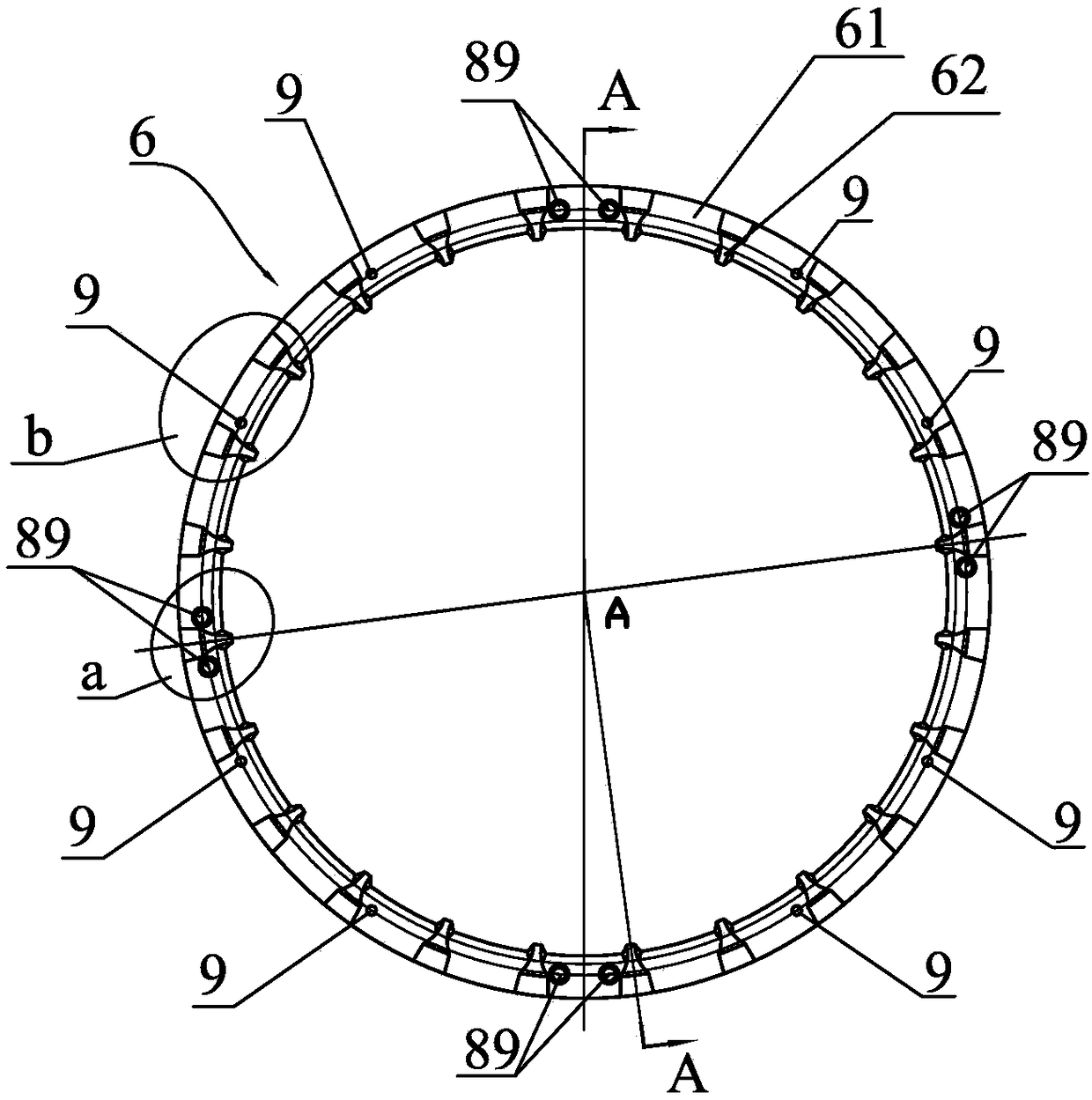 Self-aligning roller bearing based on split holder